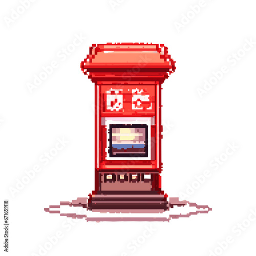  post office , pixel art, rpg game, rpg maker, restaurant 