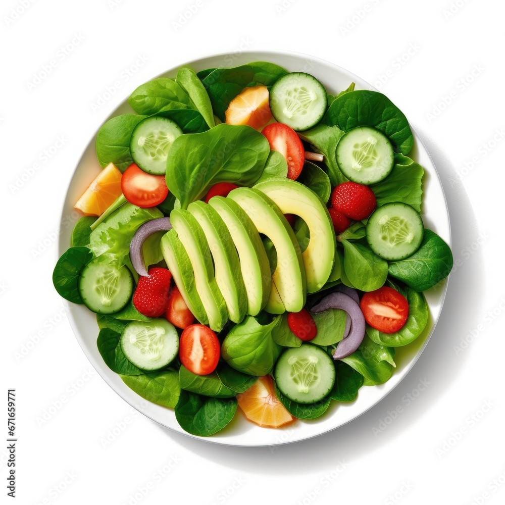 Green Salad w Avocado Green Salad w Avocado