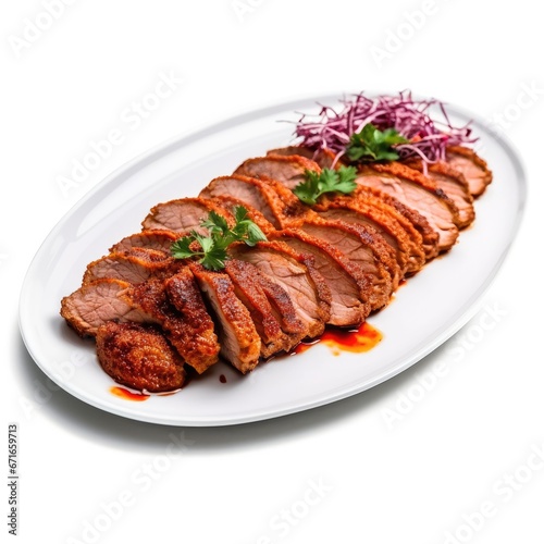 Fried Pork Tenderloin on a Plate