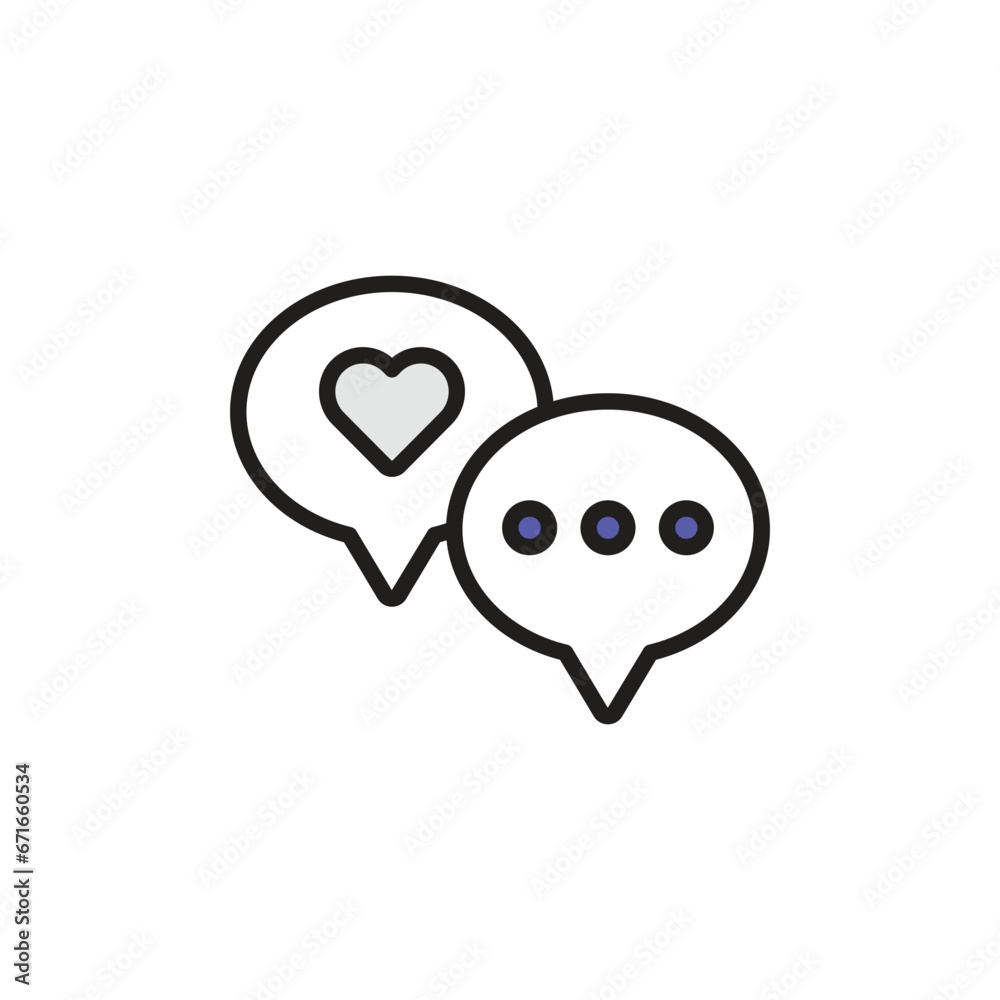 Chat icon design with white background stock illustration Chat icon design with white background stock illustration