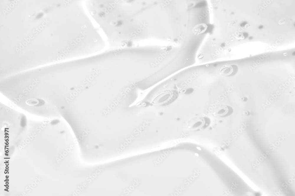 Abstract cosmetic background from transparent gel or antiseptic, hyaluronic Abstract cosmetic background from transparent gel or antiseptic, hyaluronic