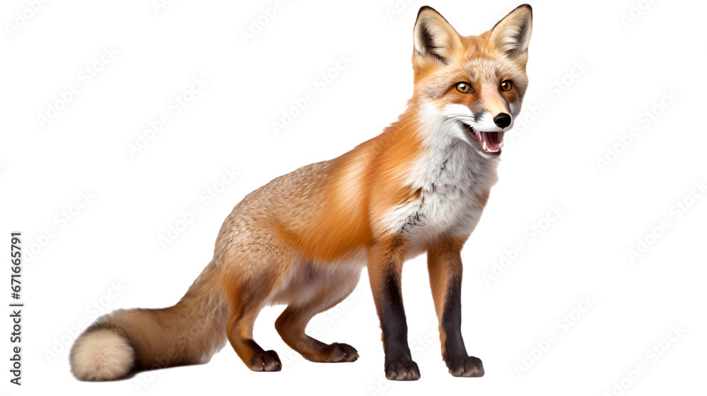 Fox on transparent background