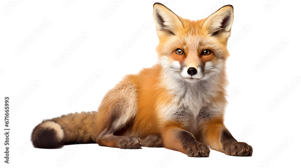 Fox on transparent background Fox on transparent background
