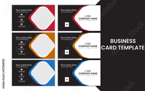 simple business card design template.