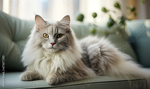 Wallpaper Mural cat sitting on a chair Torontodigital.ca