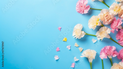 spring flowers in the garden HD 8K wallpaper Stock Photographic Image 