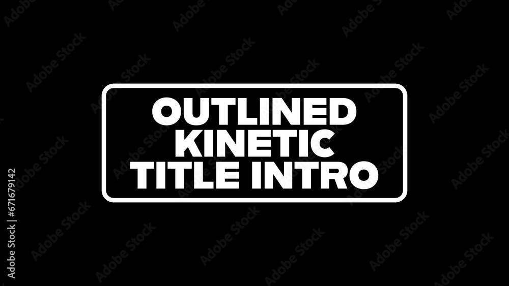 Simple Line Title Simple Lines Modern Kinetic Intro Title Stock Template | Adobe Stock
