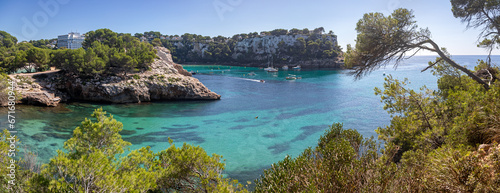 Bay of Cala Galdana at south coast of Menorca (Balearic Islands) photo