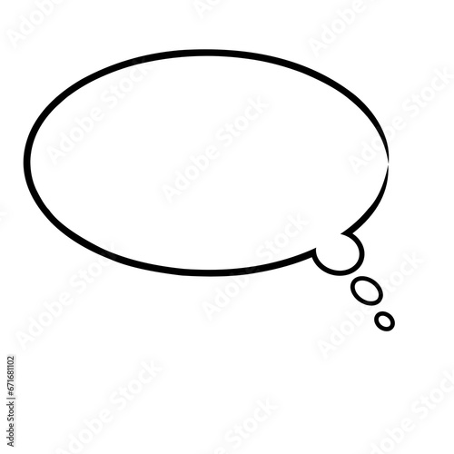 Slika na platnu bubble icon. flat callout shapes transparent background