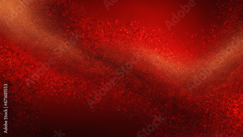 red background