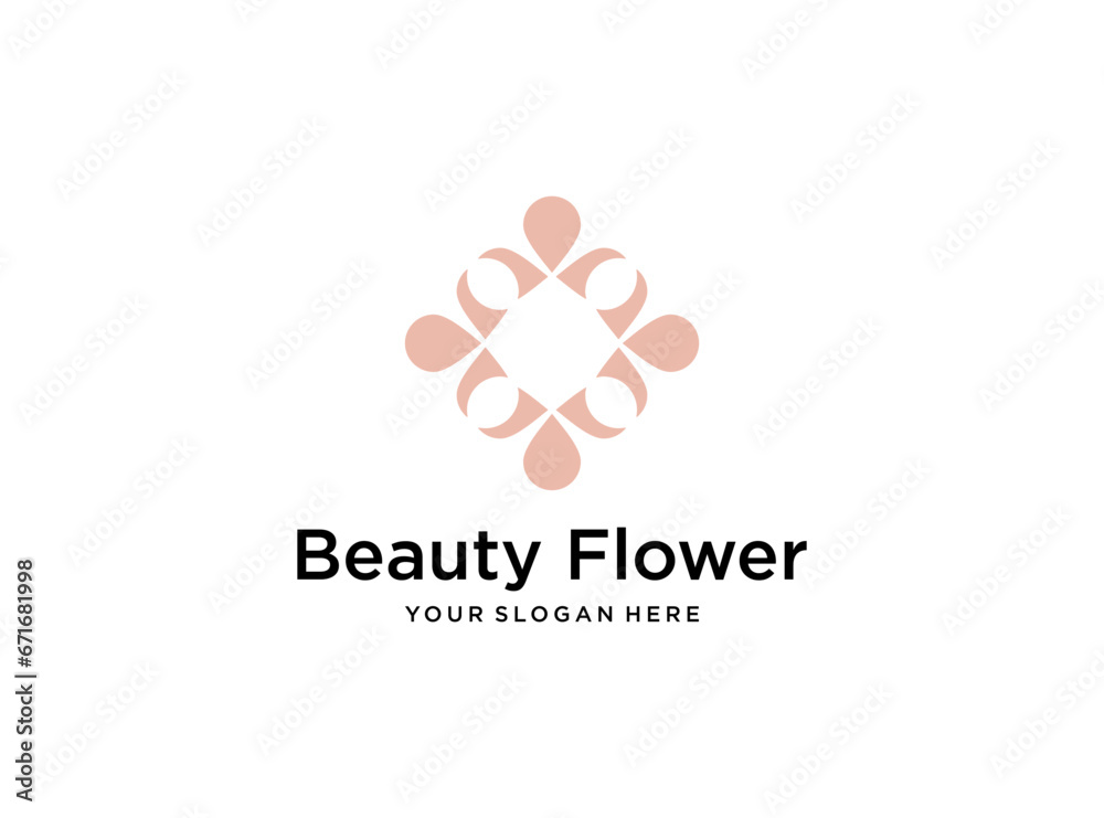 beauty flower logo design. good use for interior or decoration symbol beauty flower logo design. good use for interior or decoration symbol