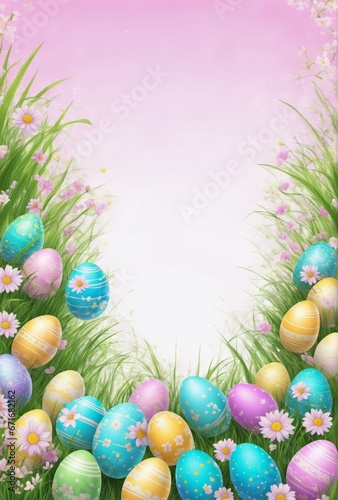 easter eggs border