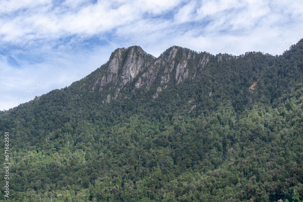 Mountain and blue sky