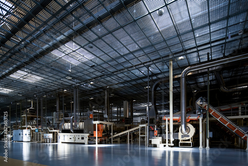 Large factory interior building photo