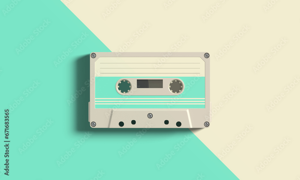 Fototapeta premium 레트로 카세트 테이프 Retro Cassette Tape