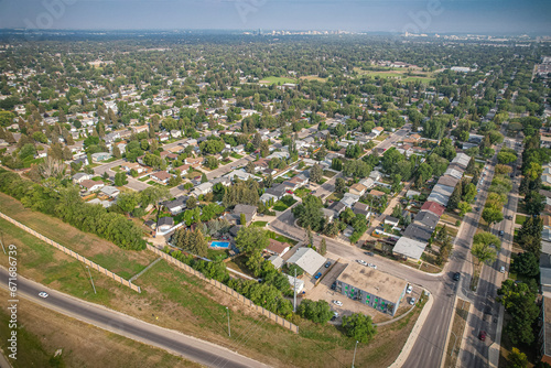 Aerial of the Nutana Park Neighborhood in Saskatoon