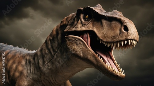 tyrannosaurus rex dinosaur _As I gazed at the closeup view of an opened-mouth dinosaur  I felt a surge of emotion  