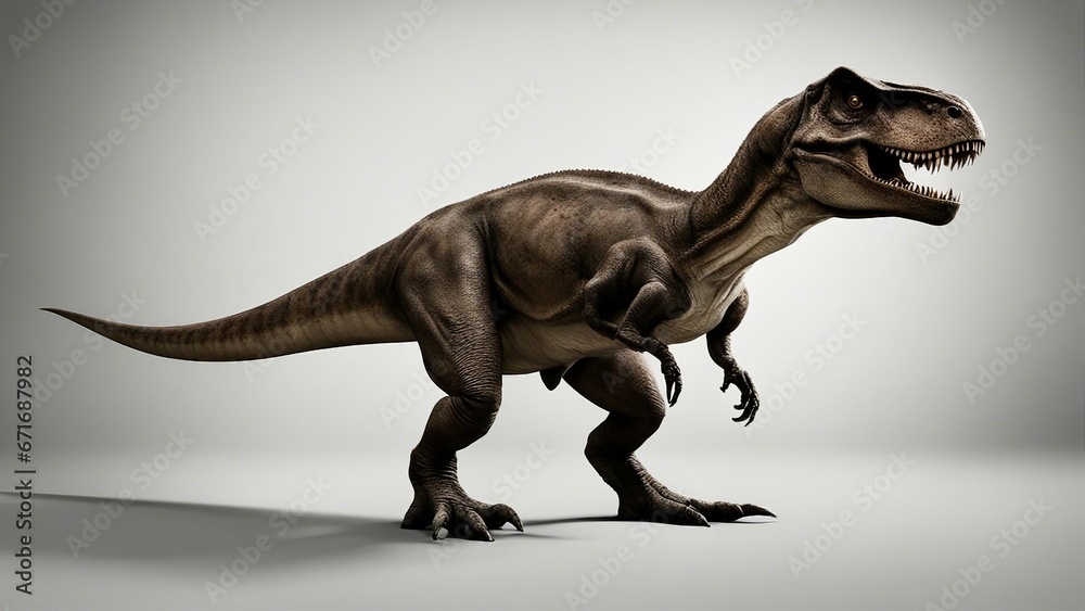 Fototapeta premium tyrannosaurus rex dinosaur _The T-Rex dinosaur was a noble creature that walked in the epic world when the world was full of walking giants