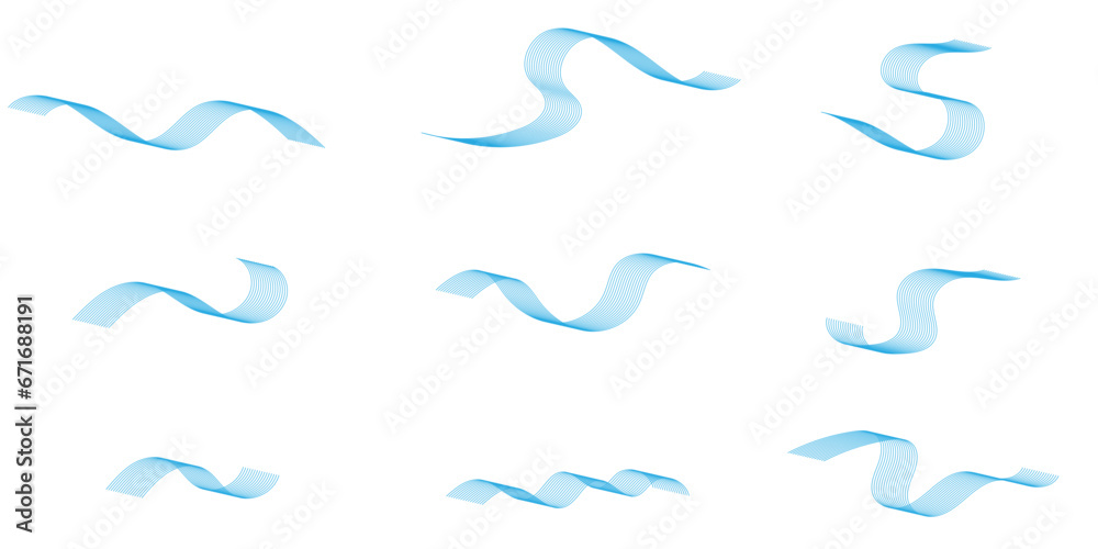 Abstract flowing wave lines. Design element for technology, science, web, banner. modern concept.vector eps 10