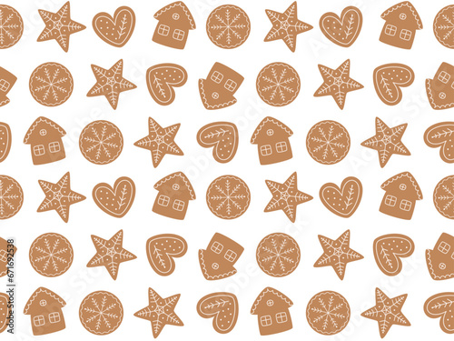 Pattern ginger cookies