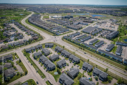 Aerial of the Lakewood Suburban Centre Neighborhood in Saskatoon © Scott Prokop