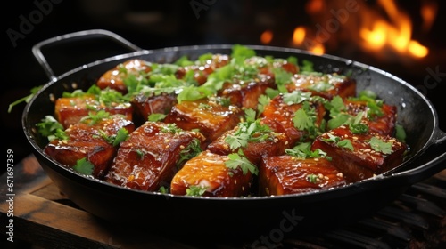 The delicious Braised pork belly made by a five-star chef © Tetyana