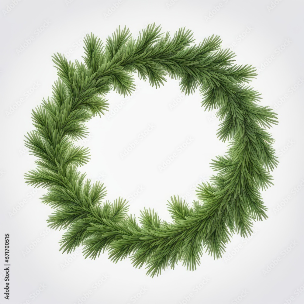 green christmas wreath