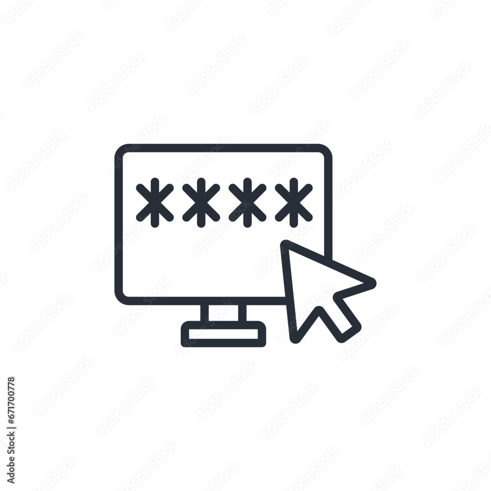 password icon. vector.Editable stroke.linear style sign for use web design,logo.Symbol illustration. password icon. vector.Editable stroke.linear style sign for use web design,logo.Symbol illustration.