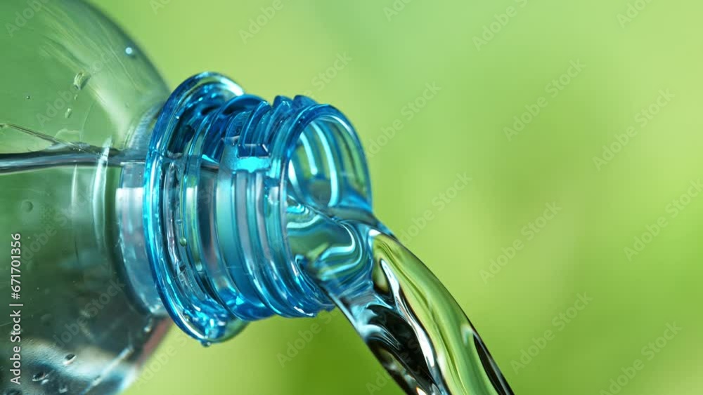 Super slow motion of pouring water from bottle into glass. Filmed on high speed cinematic camera at 1000 fps. Super slow motion of pouring water from bottle into glass. Filmed on high speed cinematic camera at 1000 fps.