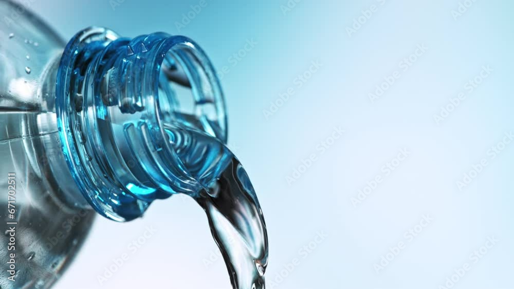 Super slow motion of pouring water from bottle into glass. Filmed on high speed cinematic camera at 1000 fps. Super slow motion of pouring water from bottle into glass. Filmed on high speed cinematic camera at 1000 fps.