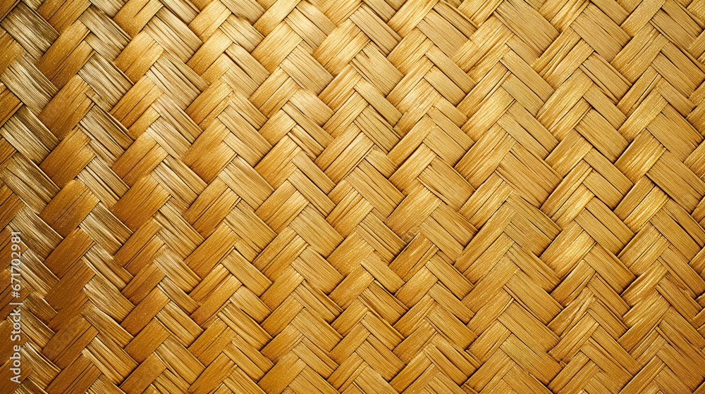 Texture of a golden wicker, ancient flat gold wicker basket weave texture, natural colors of shiny gold luxury texture. Background for banner, card, web, business Texture of a golden wicker, ancient flat gold wicker basket weave texture, natural colors of shiny gold luxury texture. Background for banner, card, web, business