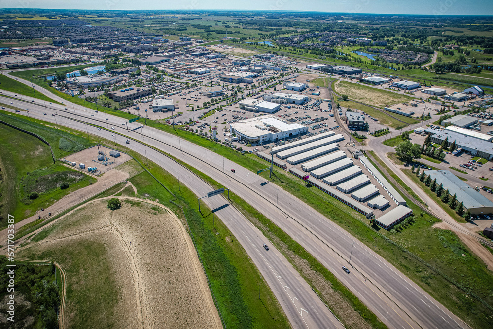 Aerial of the CN Industrila Area in Saskatoon