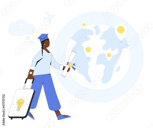 Brain drain metaphor. Graduate immigration program.