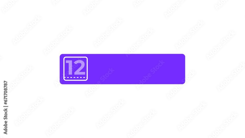 12 DAY LEFT Countdown Animated icon. Alpha matte with transparent background 4K resolution. 12 DAY LEFT Countdown Animated icon. Alpha matte with transparent background 4K resolution.