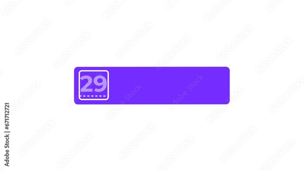 29 DAY LEFT Countdown Animated icon. Alpha matte with transparent background 4K resolution. 29 DAY LEFT Countdown Animated icon. Alpha matte with transparent background 4K resolution.