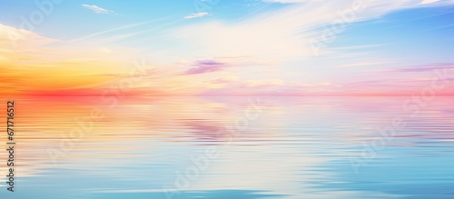 The sky s reflection on the rippled surface of the water creates a beautifully abstract and softly colored backdrop