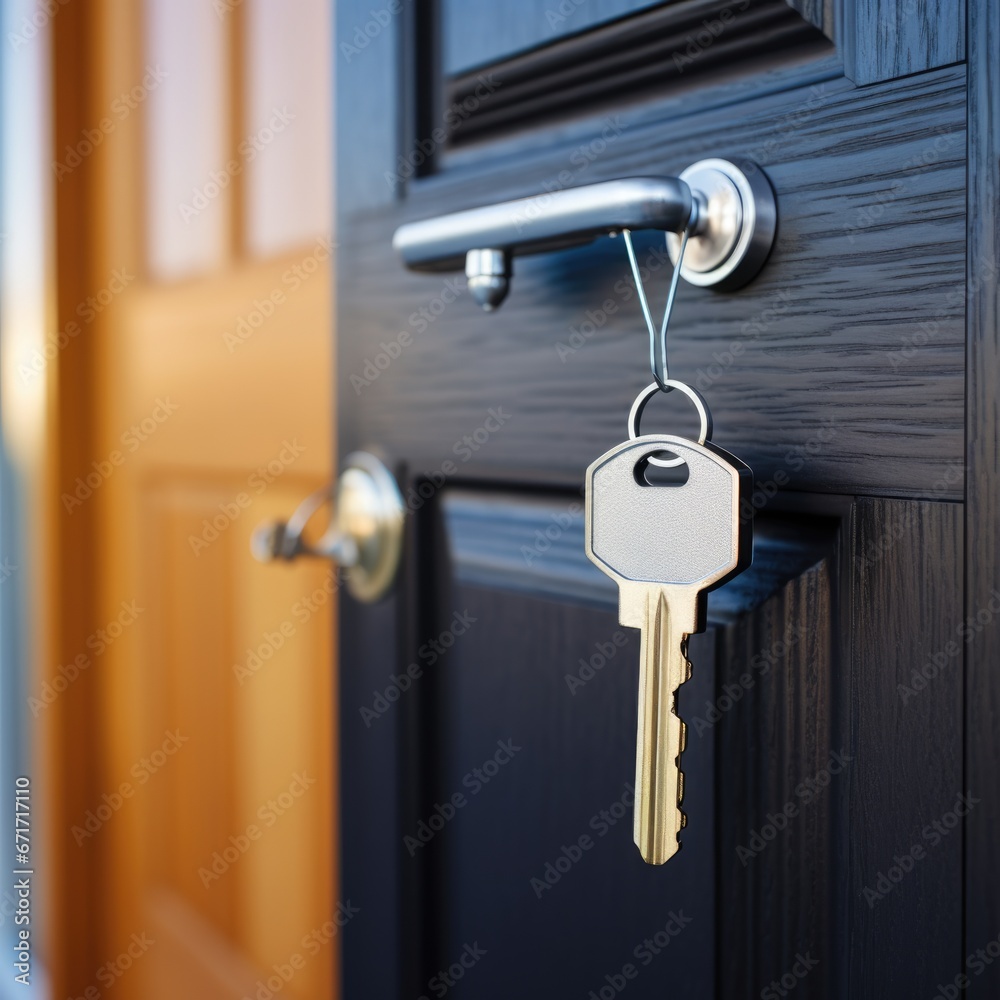 The key was inserted into the door of the new house. AI Generated The key was inserted into the door of the new house. AI Generated