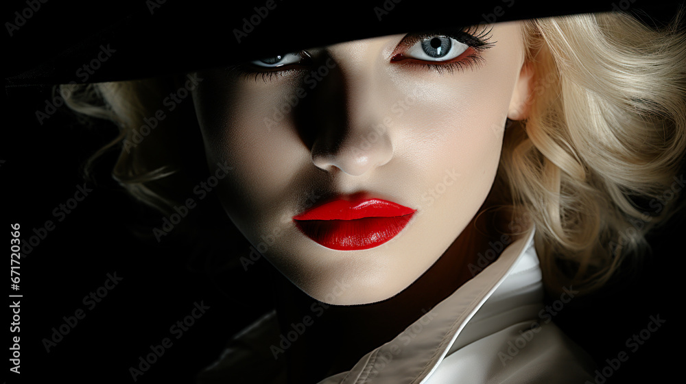 Beautiful Mysterious Woman with a Hat Wallpaper Cover Background Digital Art Card Magazine Beautiful Mysterious Woman with a Hat Wallpaper Cover Background Digital Art Card Magazine