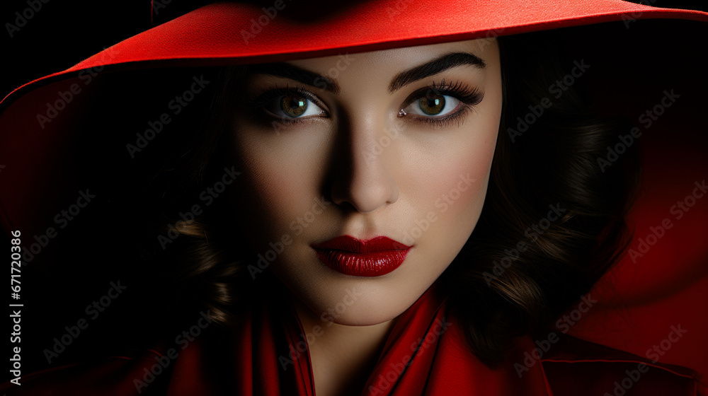 Beautiful Mysterious Woman with a Hat Wallpaper Cover Background Digital Art Card Magazine Beautiful Mysterious Woman with a Hat Wallpaper Cover Background Digital Art Card Magazine