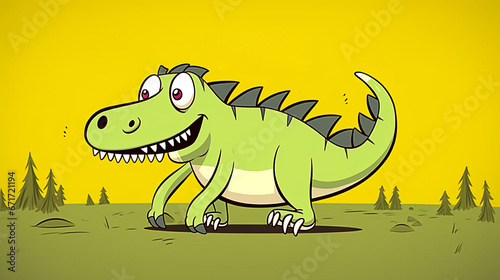 desenho de dinosauro maluco engraçado  © Alexandre