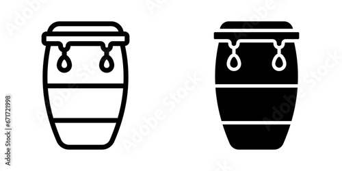 Conga Icon. symbol for mobile concept and web design. vector illustration