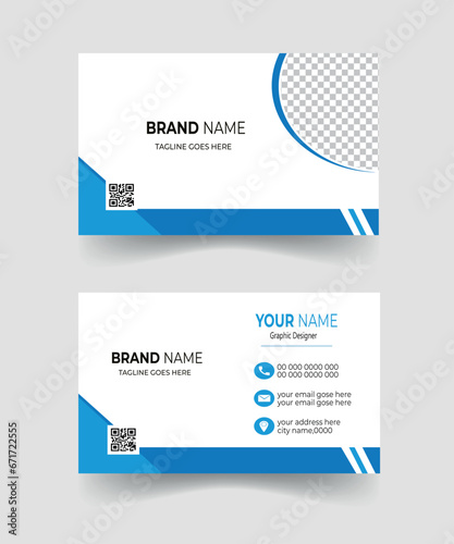Creative and modern business card template set. 