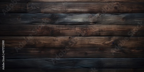A close-up view of a wooden wall made of dark wood. This image can be used as a background or texture in various design projects
