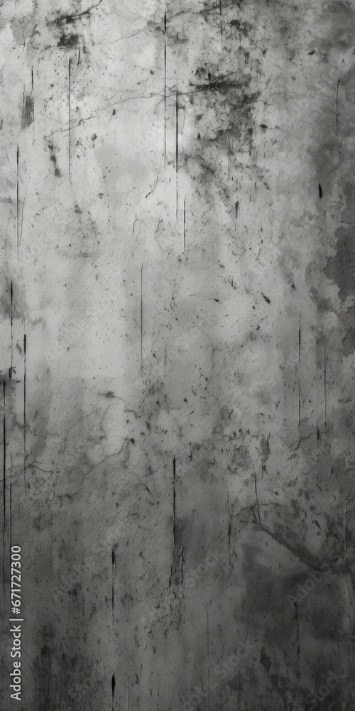 Obraz premium A black and white photo capturing the texture and grime of a dirty wall. This image can be used to add an urban and gritty feel to design projects.