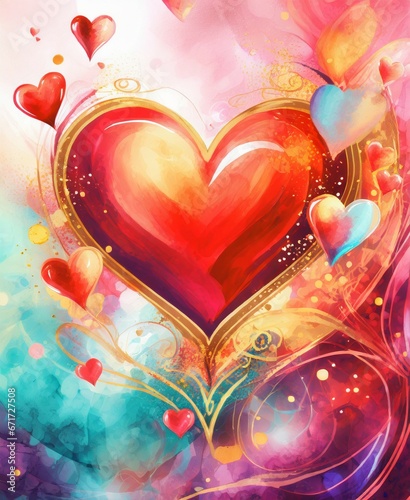 Heart Art Design, Ideal Valentine's Day Illustration