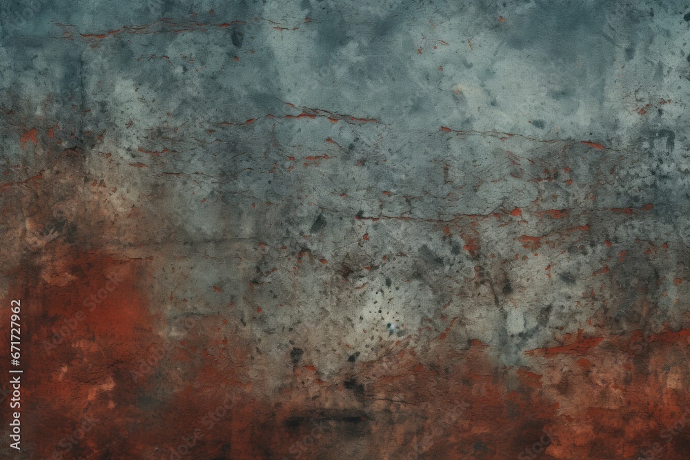Obraz premium A picture of a red and gray wall with a clock. Suitable for home decor or interior design concepts.