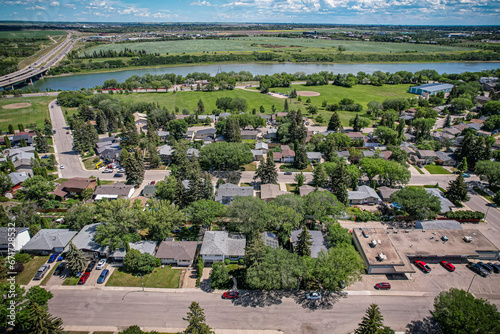 Aerial of the Richmond Heights Neighborhood in Saskatoon photo