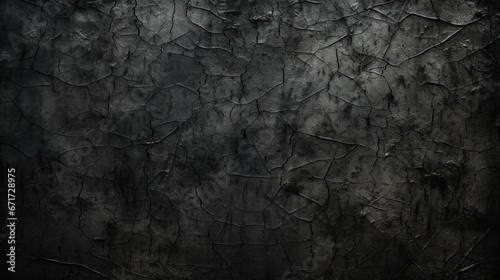 A distressed and grungy black metal background featuring scratched and worn textures, creating a spooky and eerie horror-themed surface
