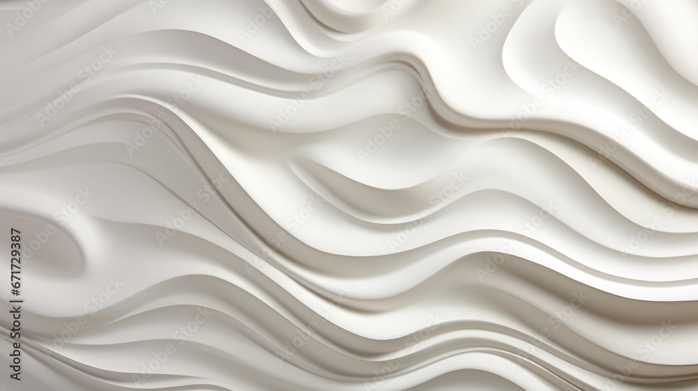 Abstract image with white waves and curve in background.