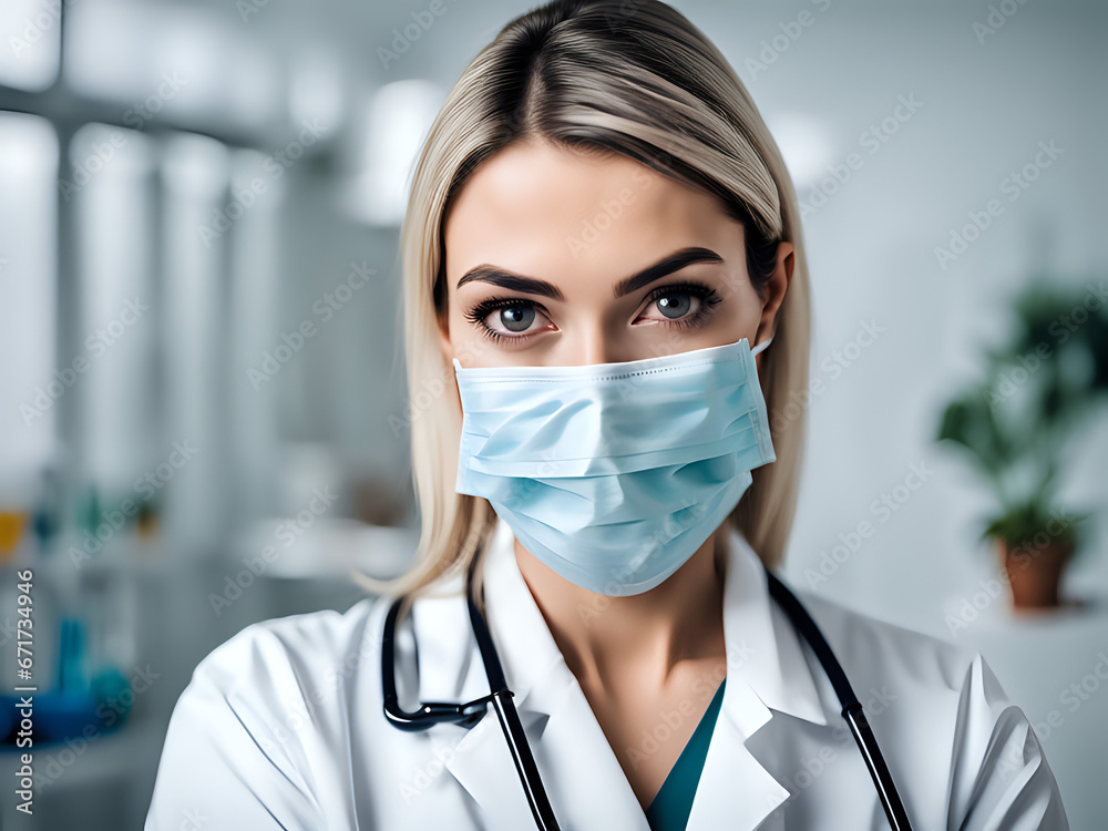 Beautiful smiling woman working in the medical field. Hospital nurse. Female doctor. Beautiful smiling woman working in the medical field. Hospital nurse. Female doctor.